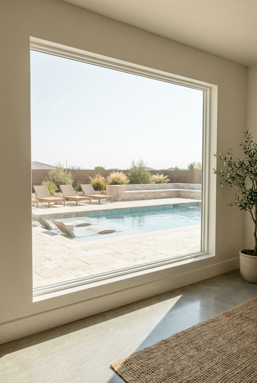 Poolside Paradise with Integrated Seating