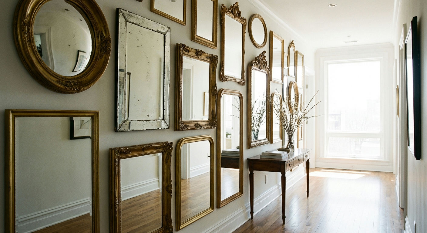 Gallery Wall Mirror Mix