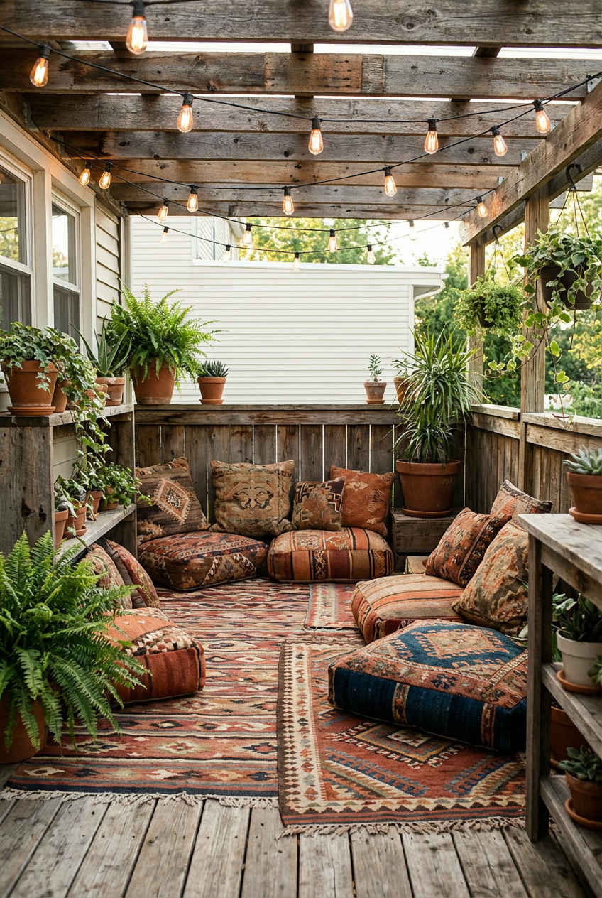 Boho Chic Outdoor Lounge