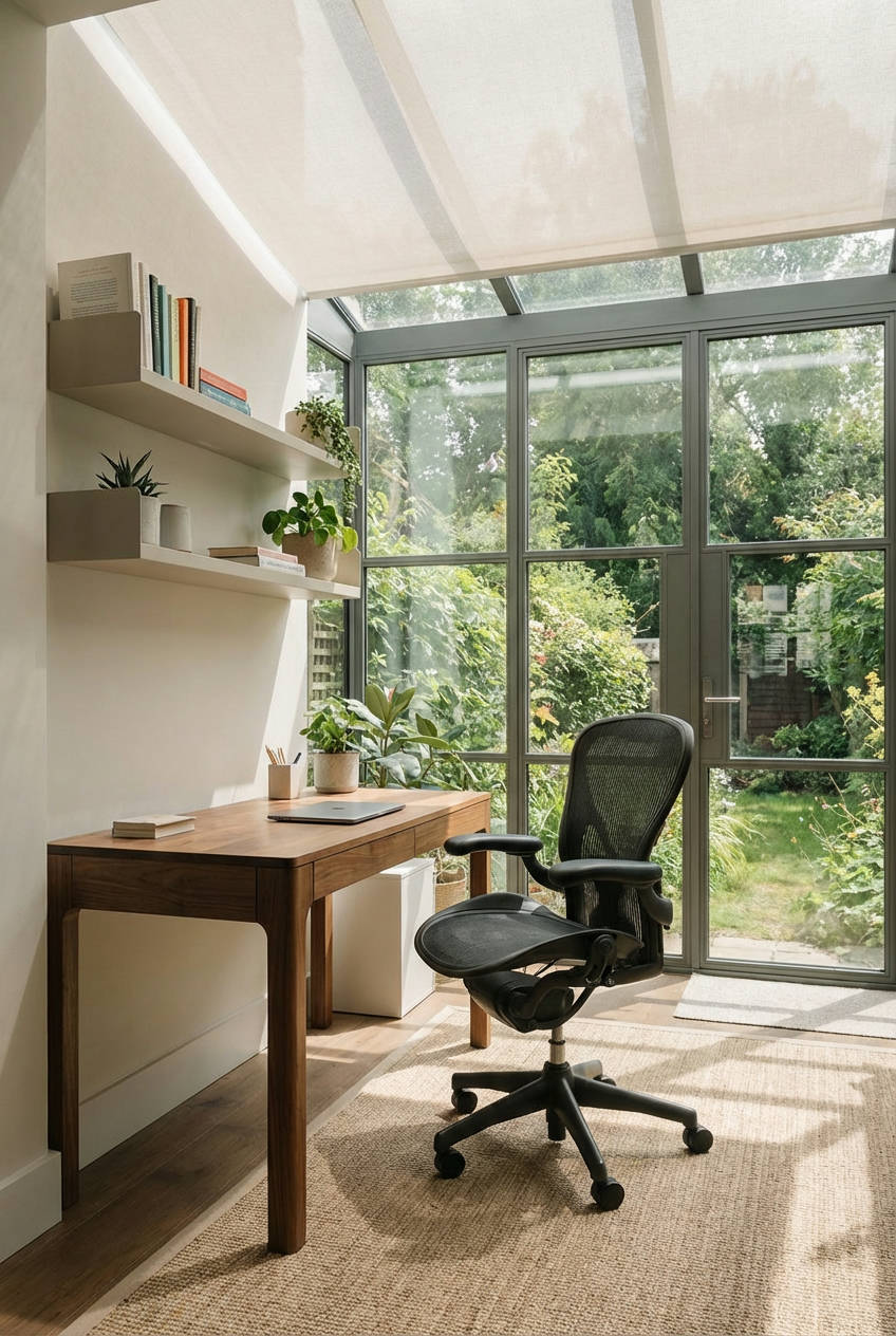 Sunroom as a Home Office