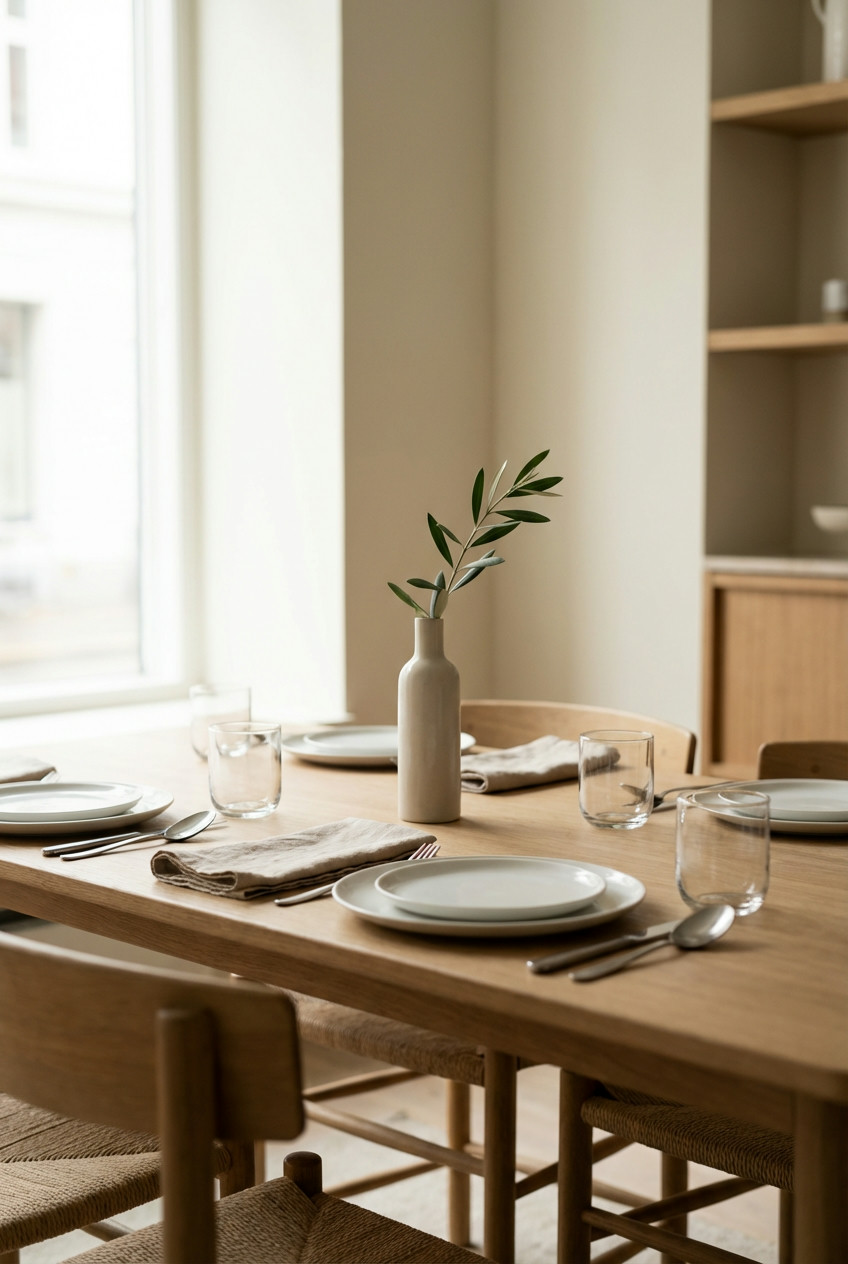 Minimalist Table Settings