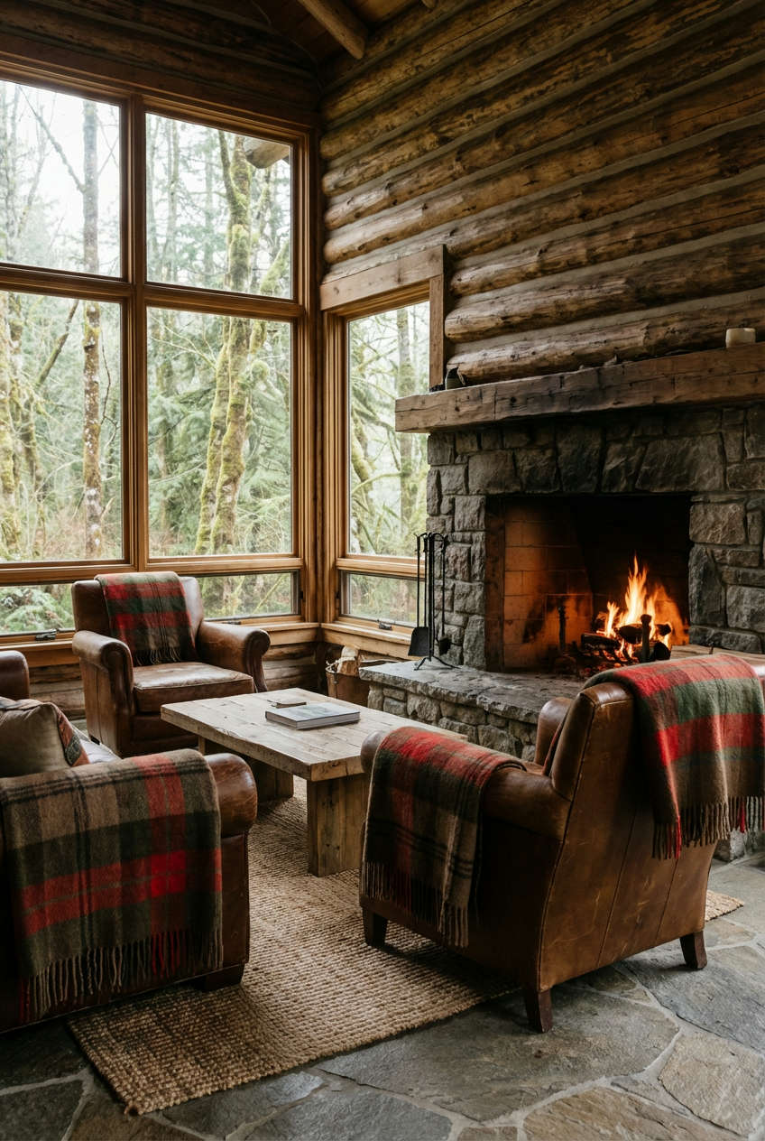 Rustic Cabin Sunroom