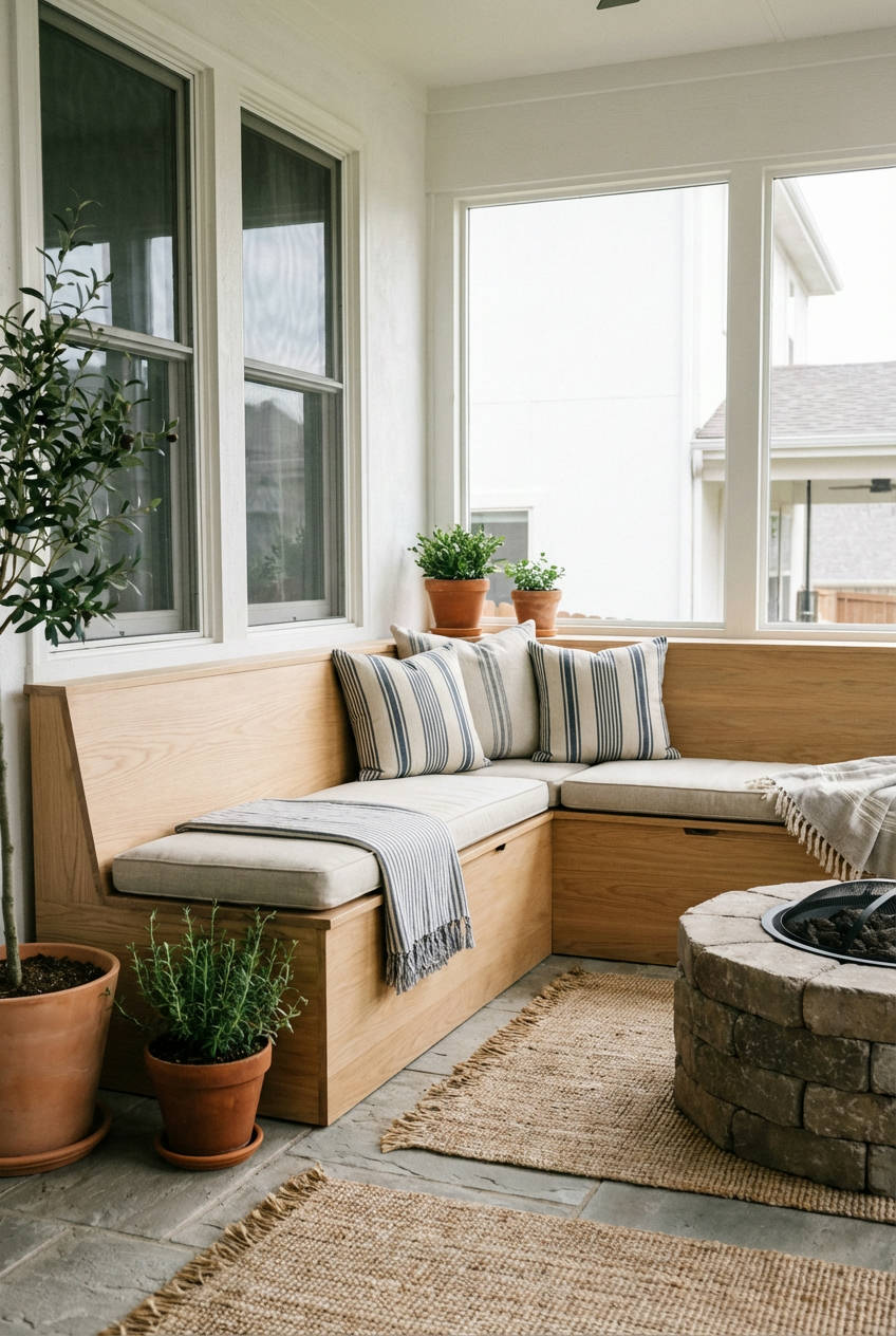Built-in Seating with Hidden Storage