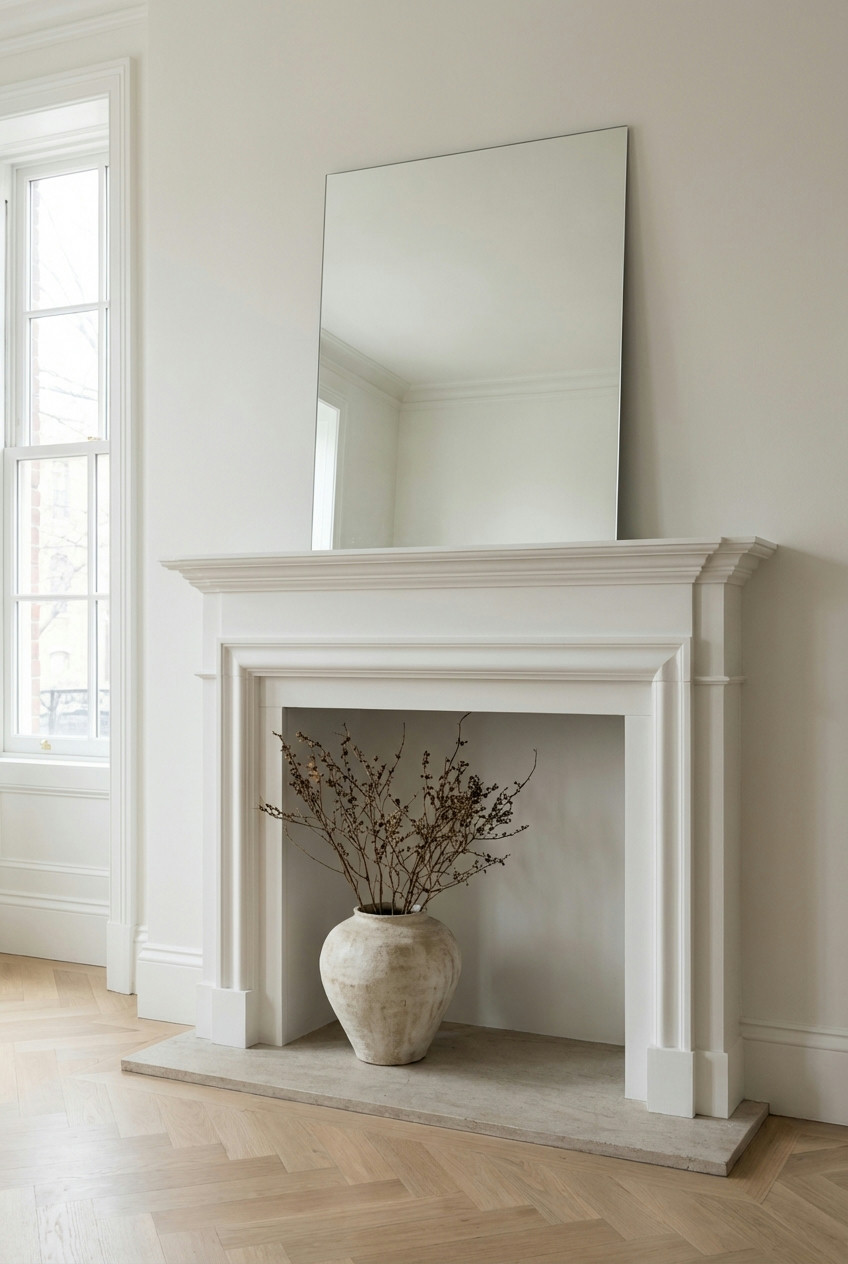 Minimalist Fireplace Accent