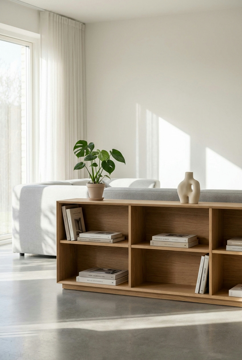 Minimalist Bookshelf Display