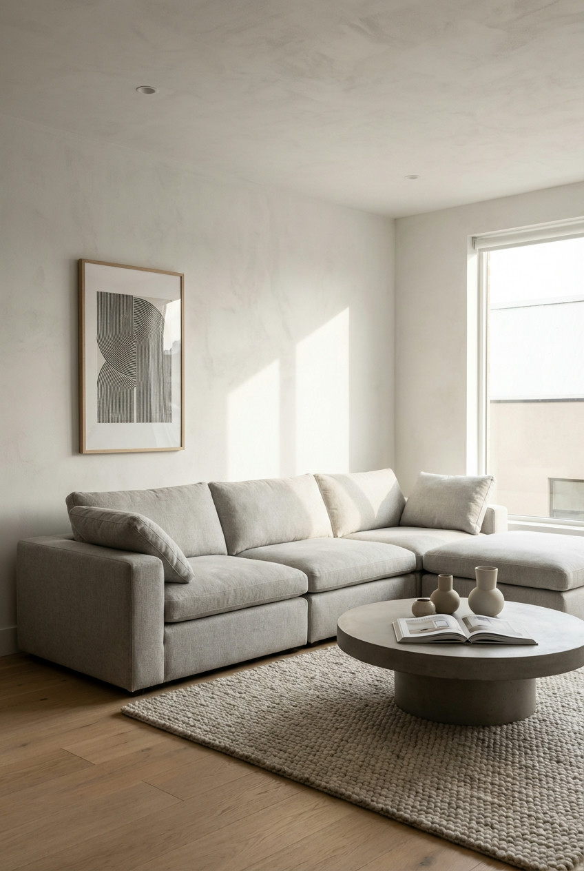 Sleek Gray Sofa Sanctuary