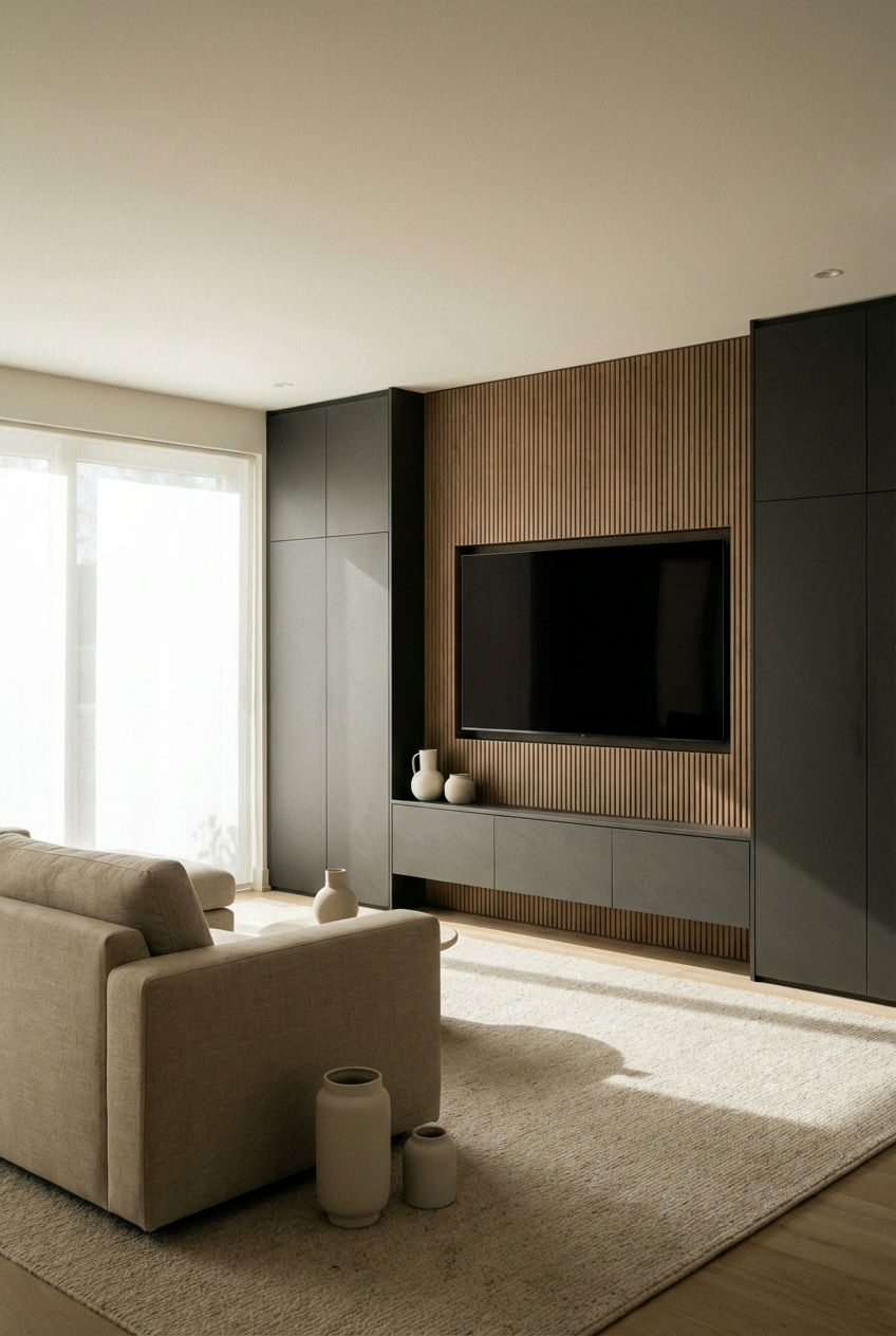 Smart Storage Solutions Behind the TV Wall