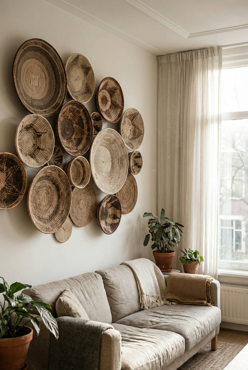 Basket Walls with African Patterns