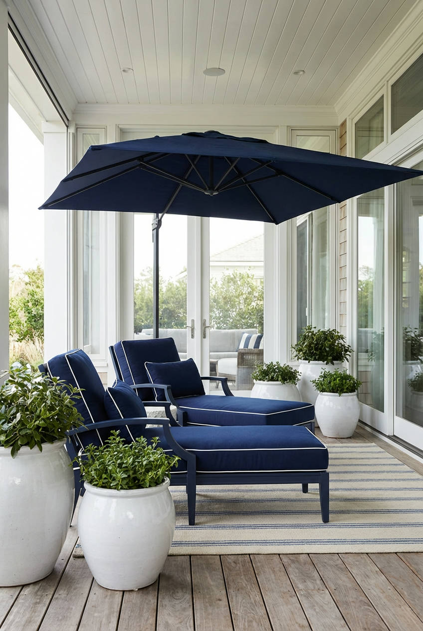 Navy Blue Outdoor Sophistication