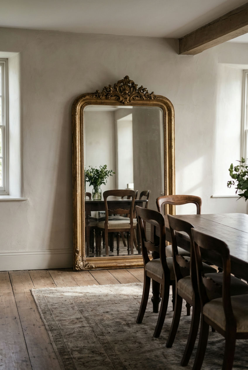 Oversized Mirrors as Wall Decor