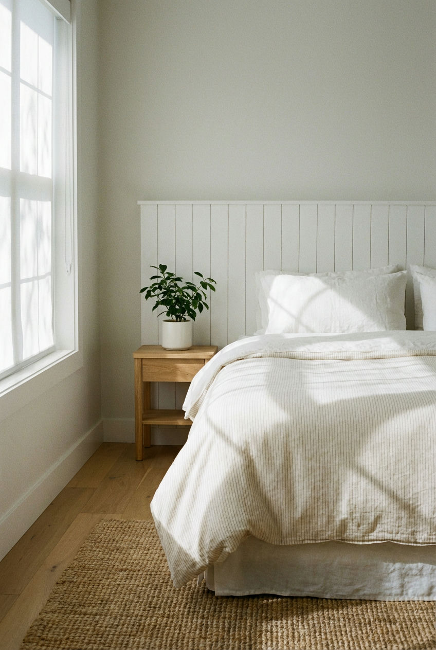 Subtle Stripes-White-Wood