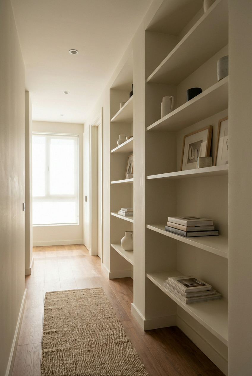 Subtle Built-in Shelving