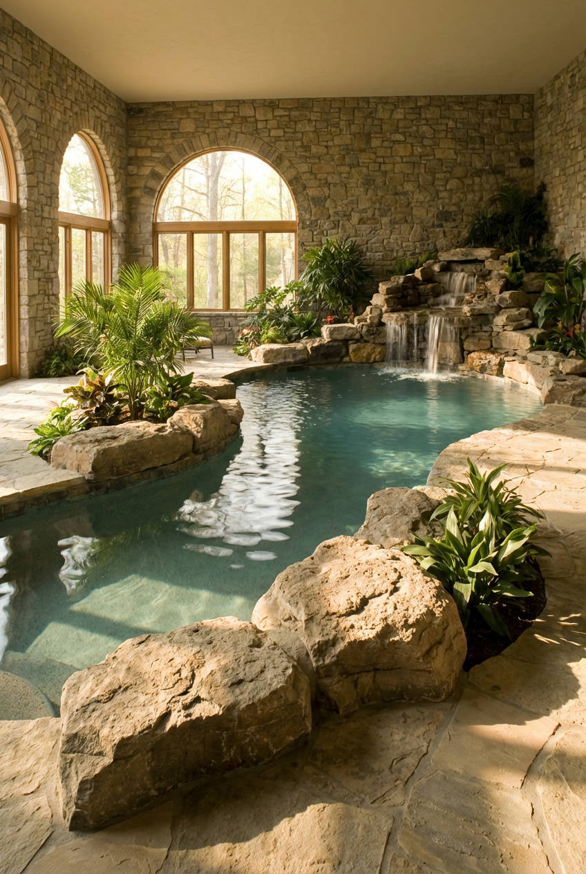 Natural Rock Features for Inground Pools