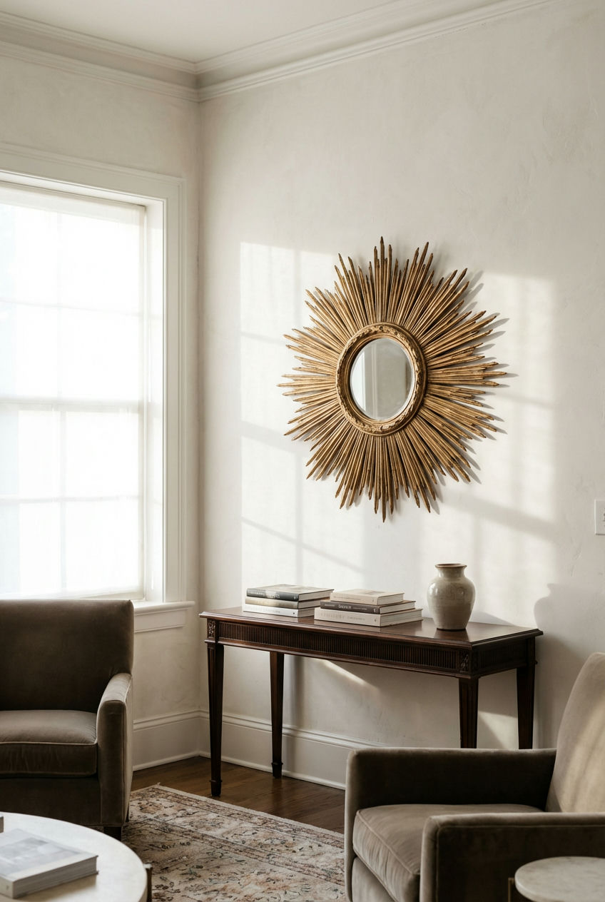 Sculptural Sunburst Radiance