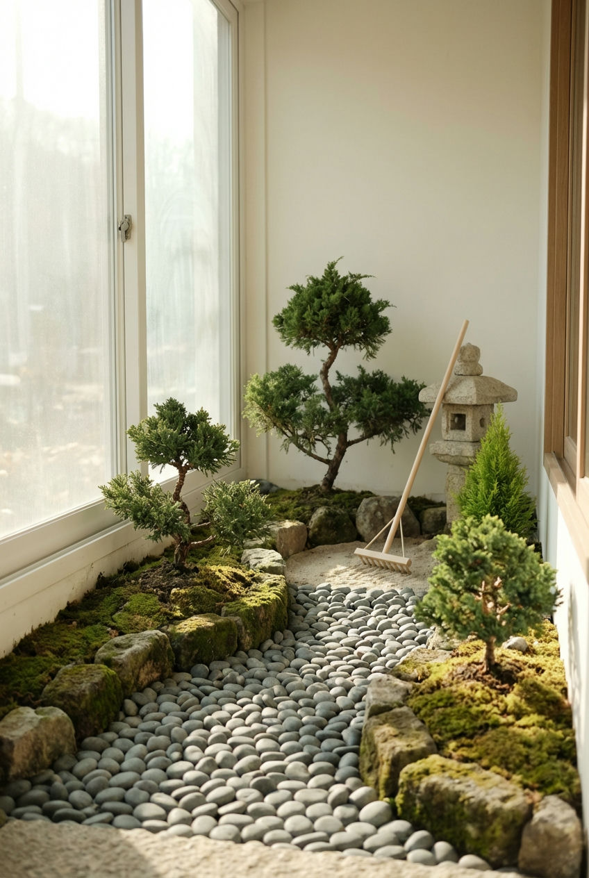 Miniature Zen Pathway for Reflection
