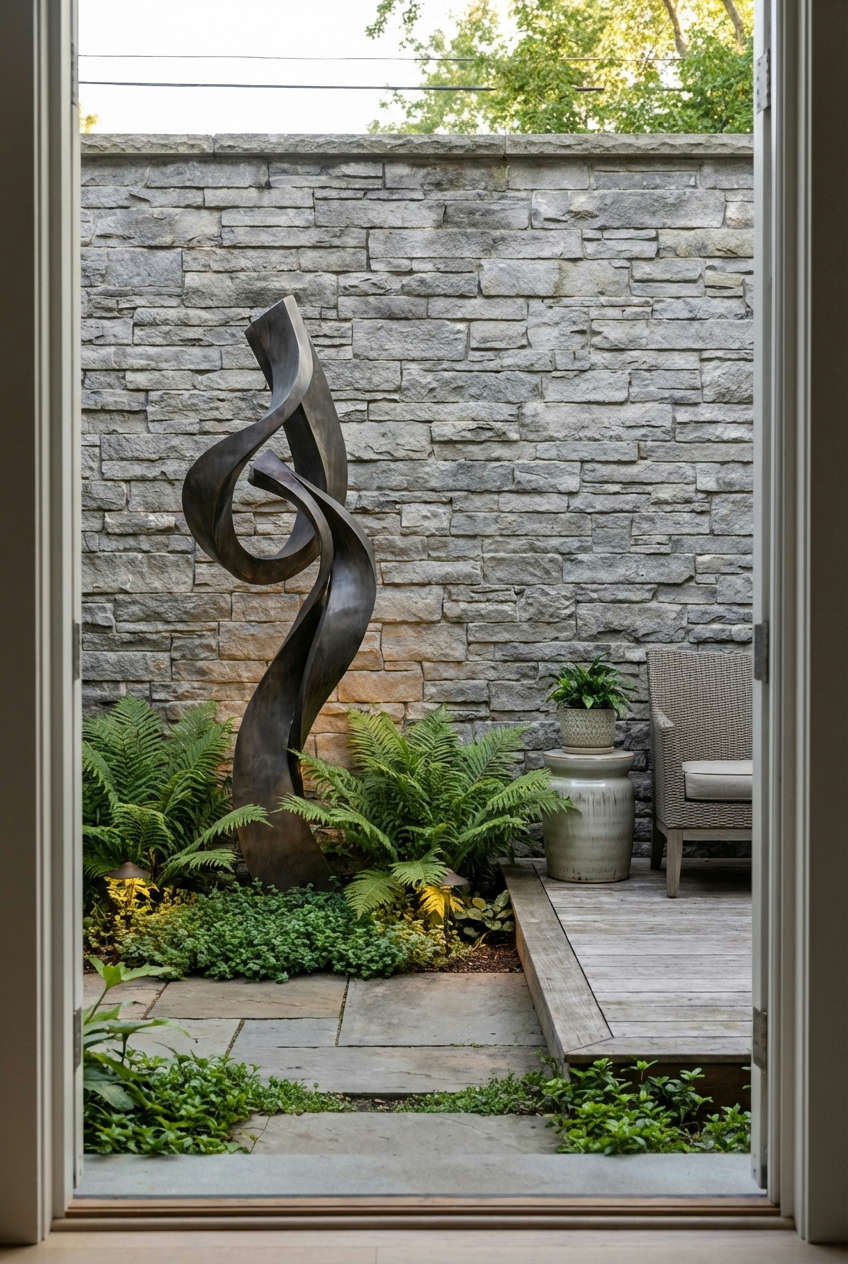 Incorporating Outdoor Art & Sculptures