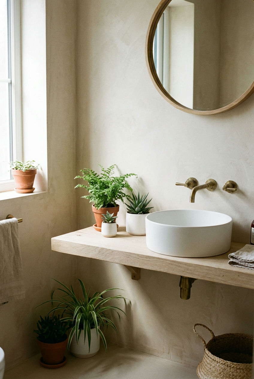 Calming Neutral Biophilic Design
