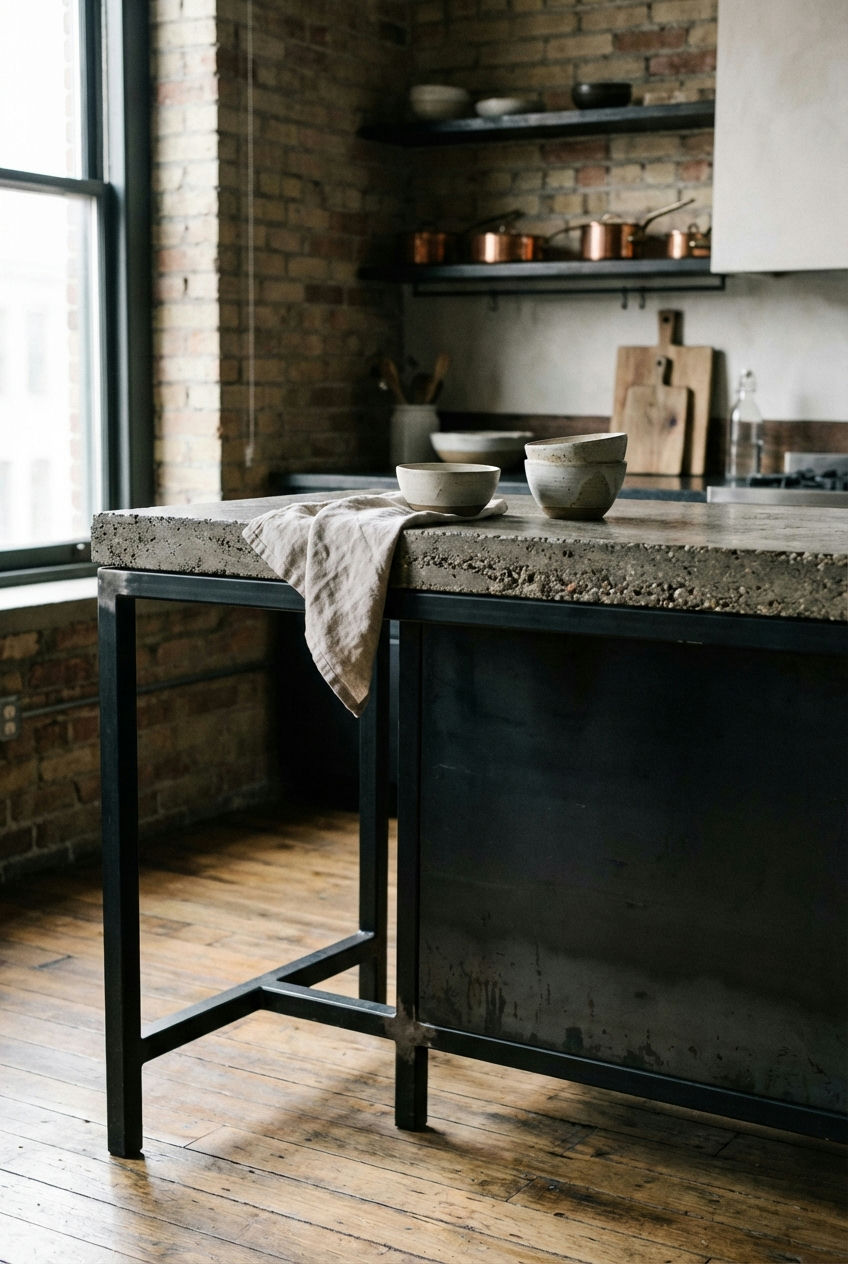 Industrial Chic with Black Accents