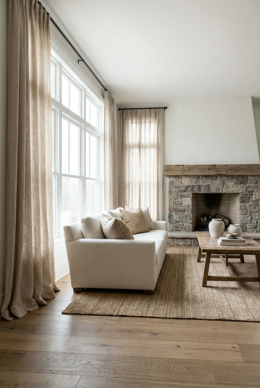 Large Window Treatments: Curtains with Character