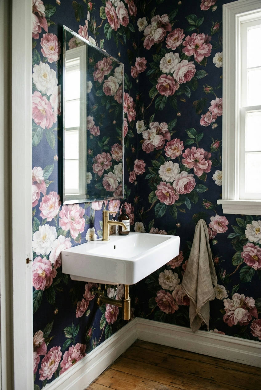 Statement Floral Wallpaper