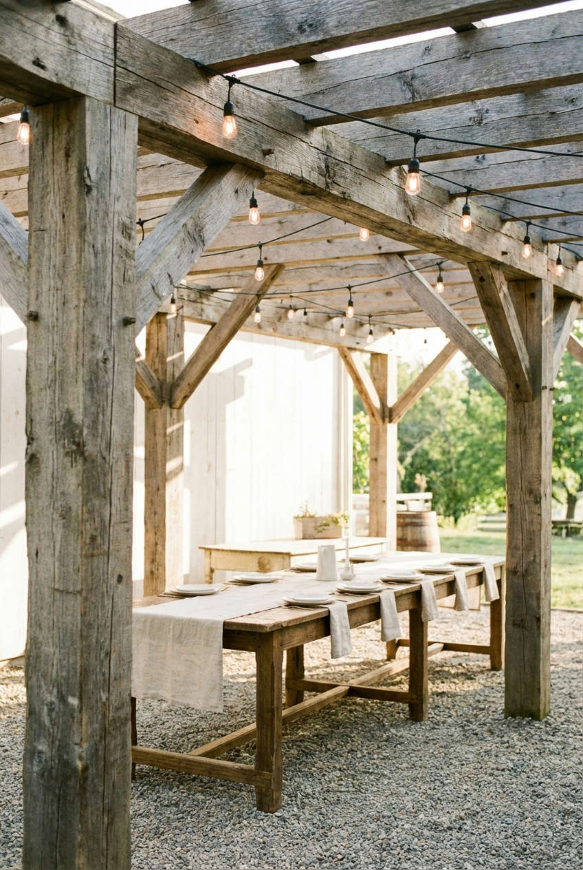 Rustic Farmhouse Pergola