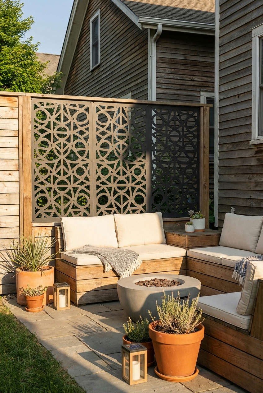 Privacy Screens with Artistic Flair