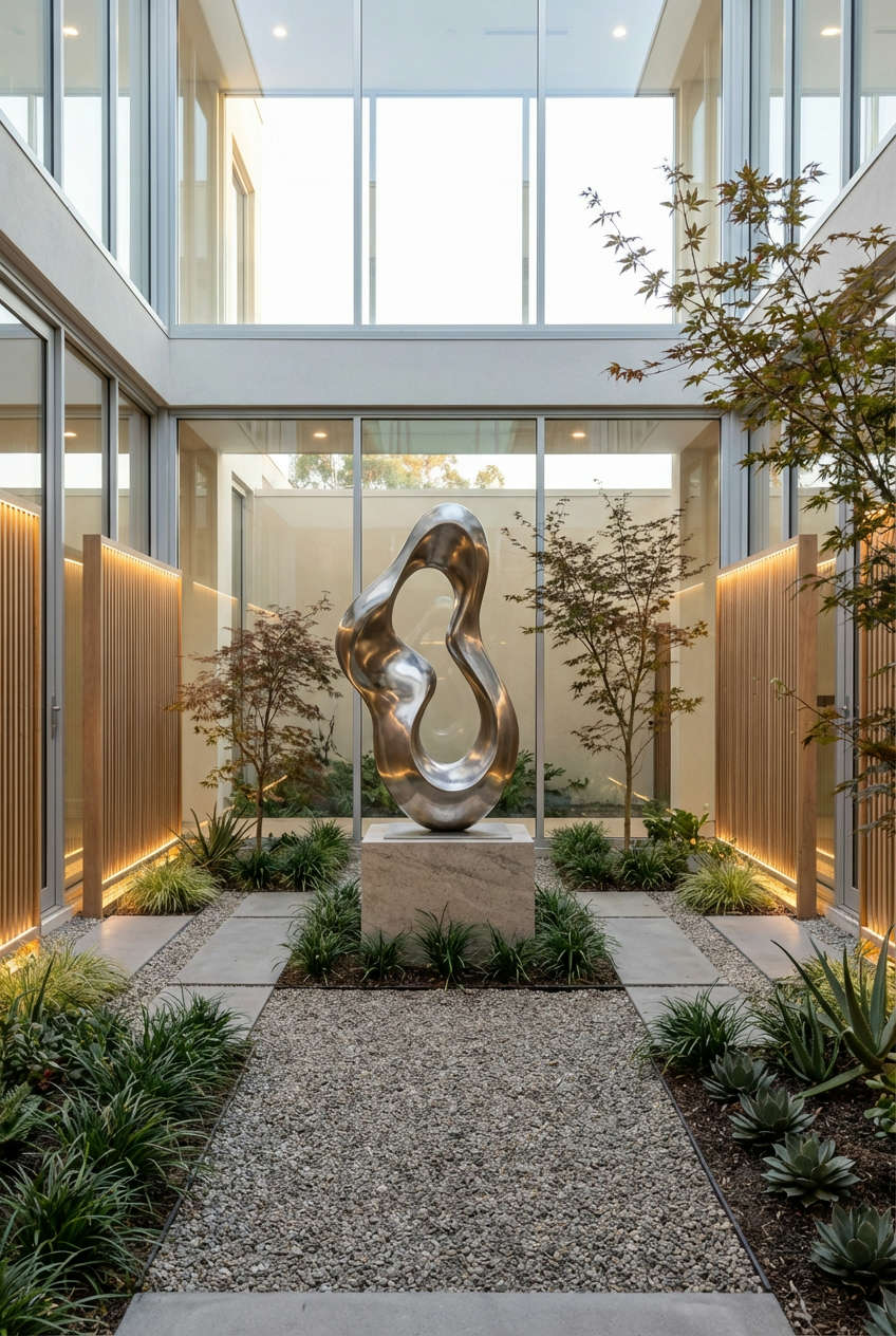 Art-Inspired Sculptural Landscape