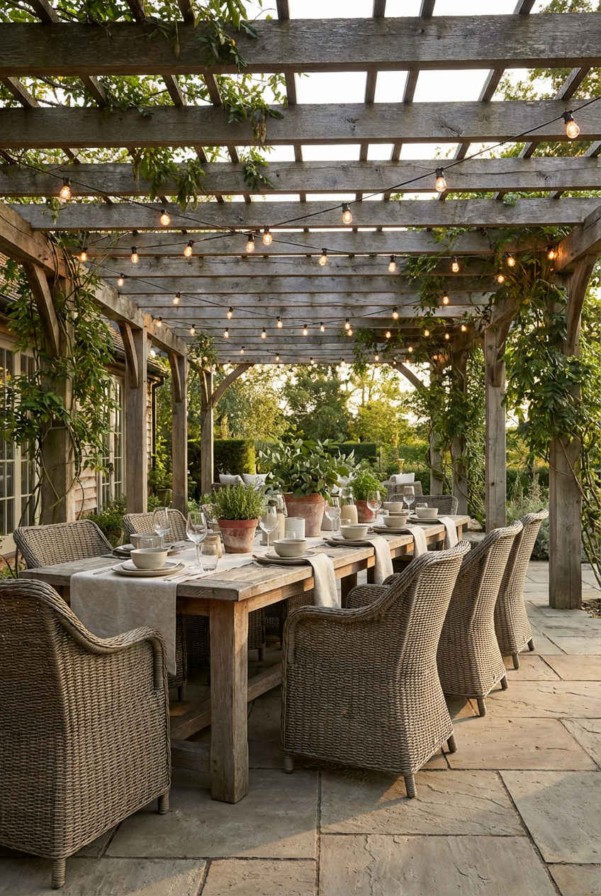 Pergola with Dining Area
