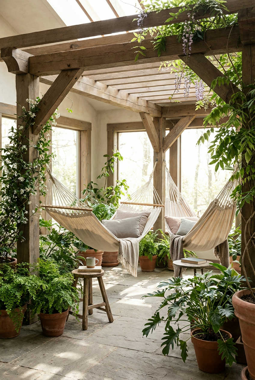 Pergola with Hammock Zones