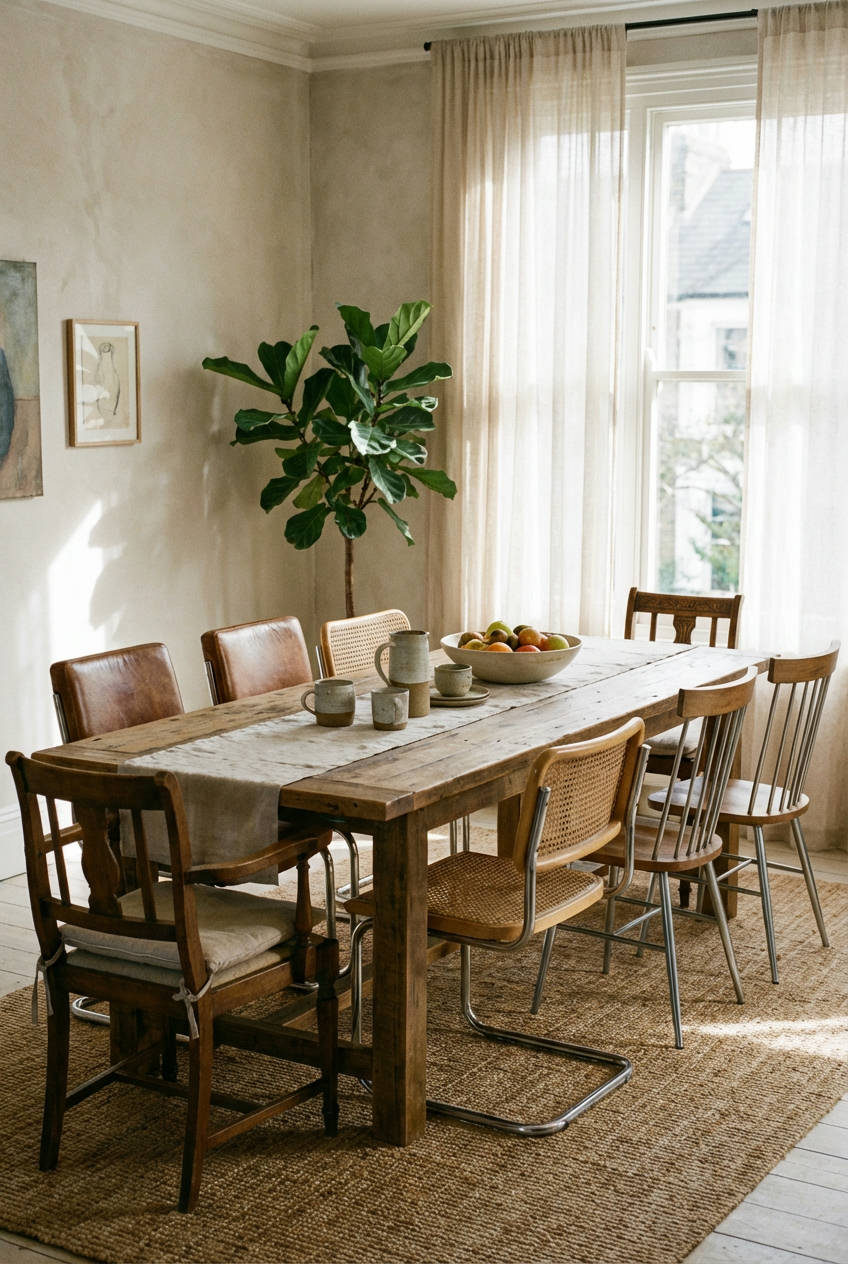 Mixed Material Dining Chairs