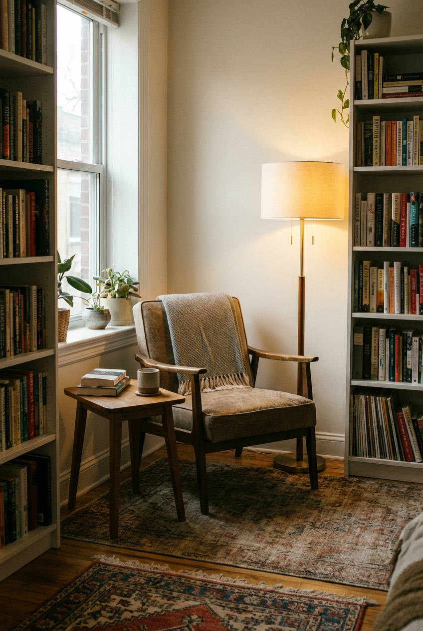 Cozy Nook with Reading Chair