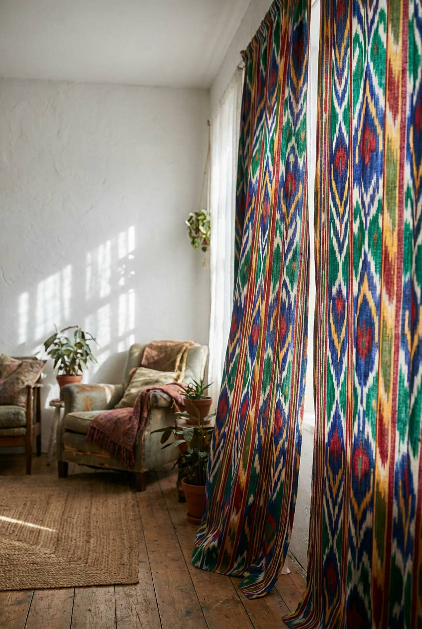 Curtains with Global Patterns