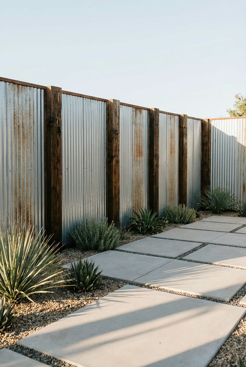 Corrugated Metal Accents