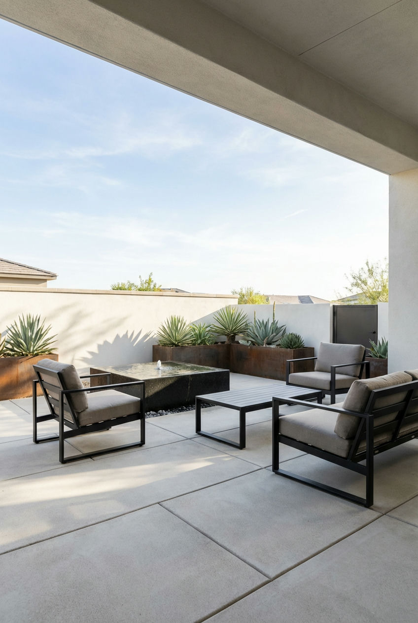 Modern Minimalist Outdoor Rooms