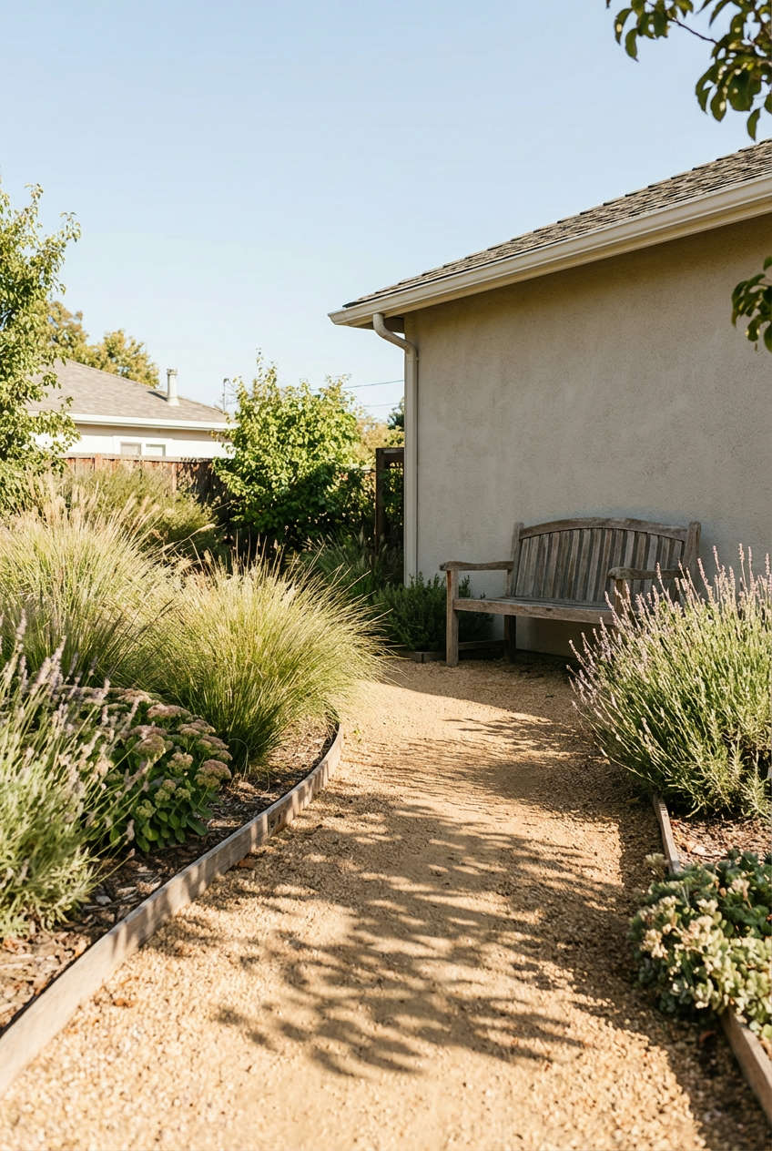 Simple-Landscape-Designs-with-Gravel-Paths