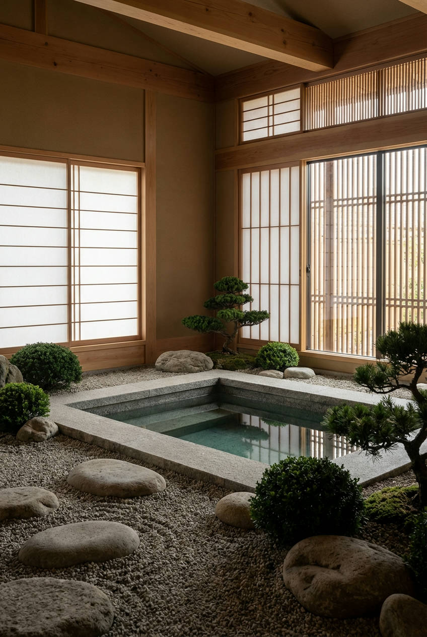 Zen Garden Poolside Retreat