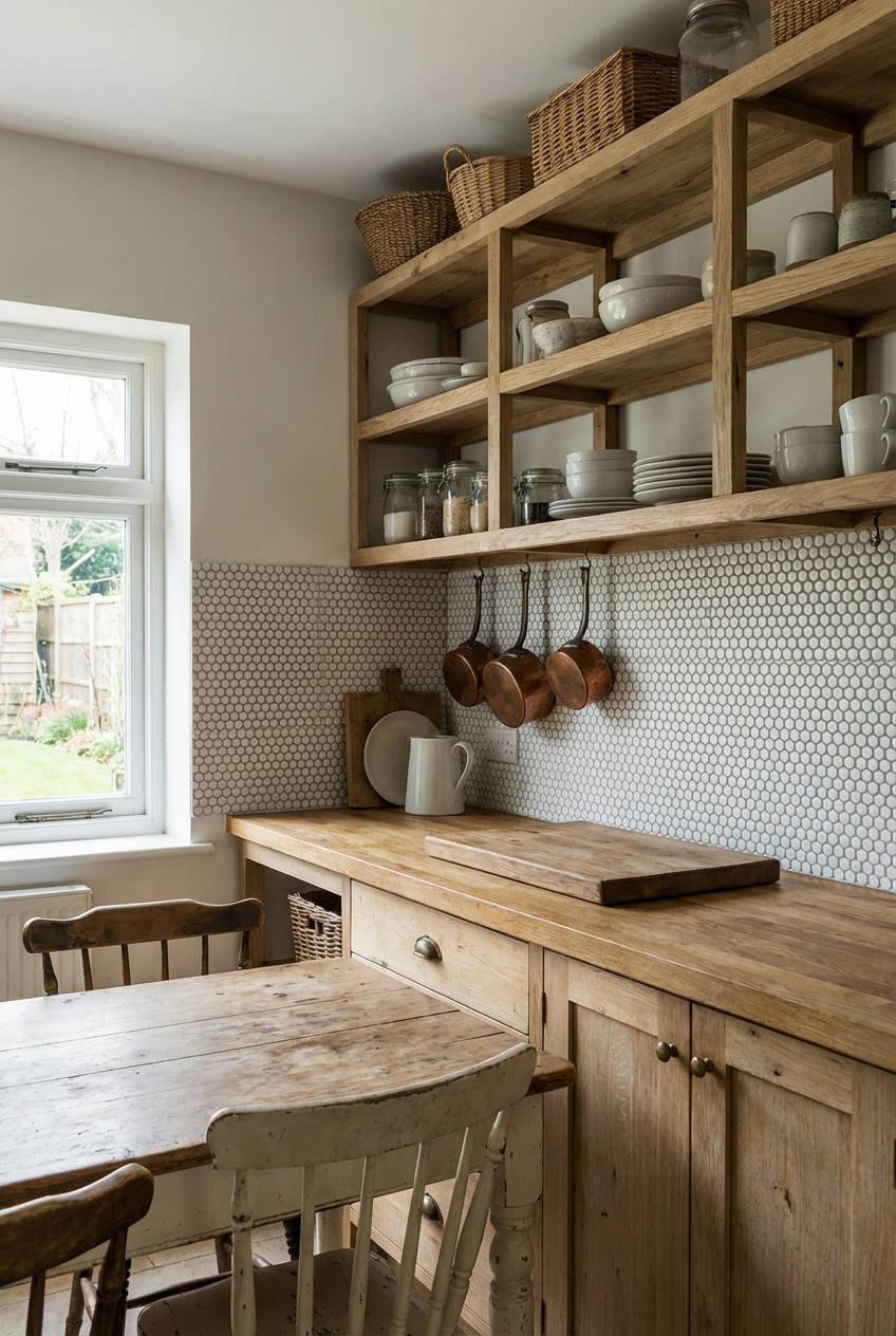 Penny Tile Backsplash