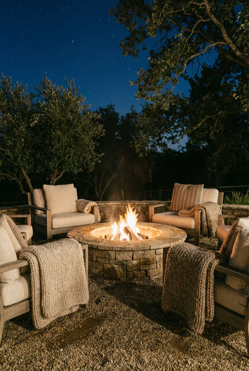 Fire Pit Seating Area