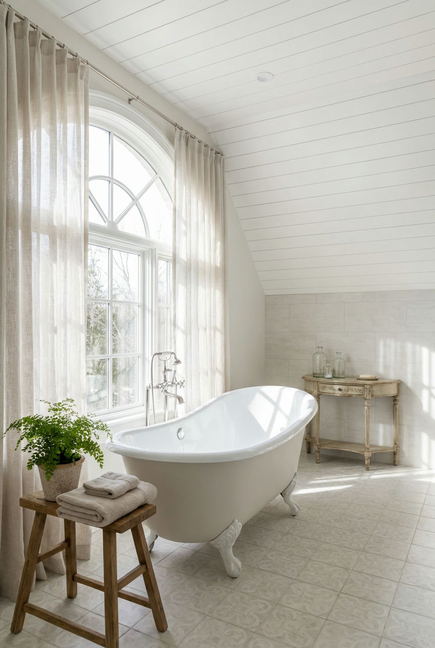 Shiplap Ceilings in Bathrooms
