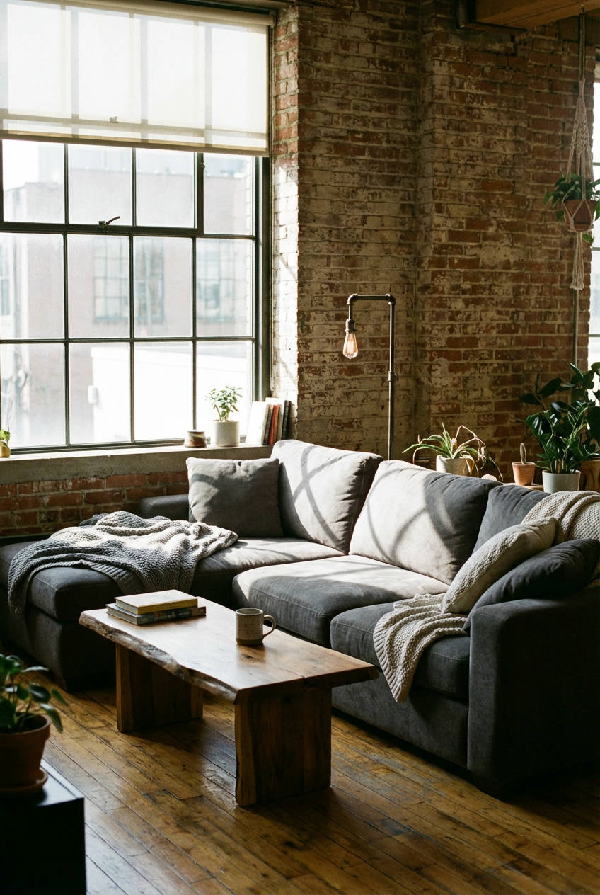 Urban Loft with Rustic Touches