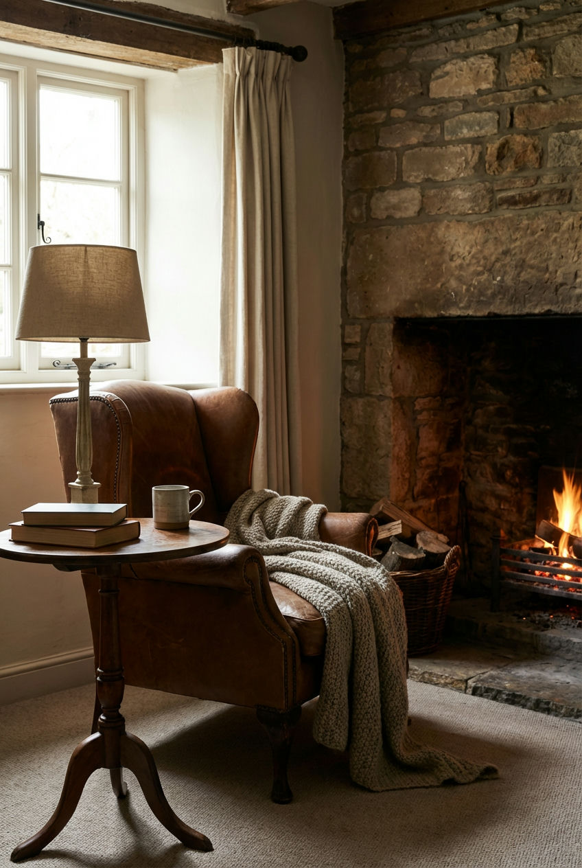 The Fireside Reading Nook