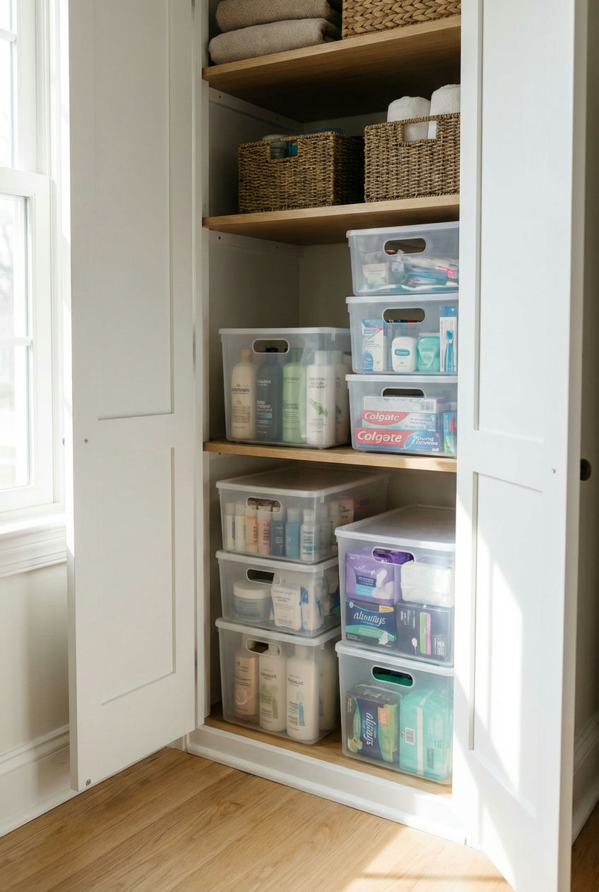 Stackable Bins for Pantry-Style-Storage