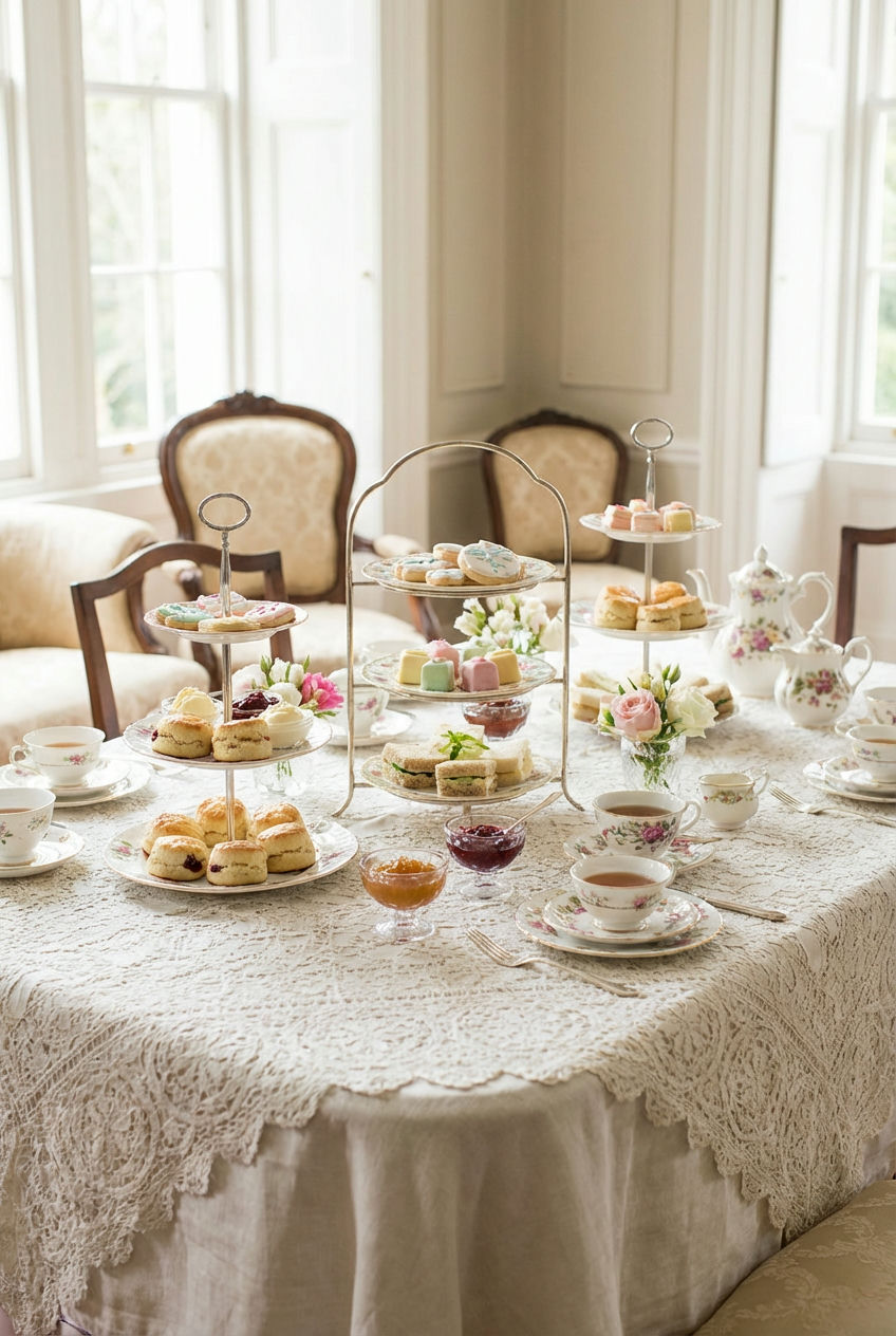 Elegant High Tea Sweet Spreads