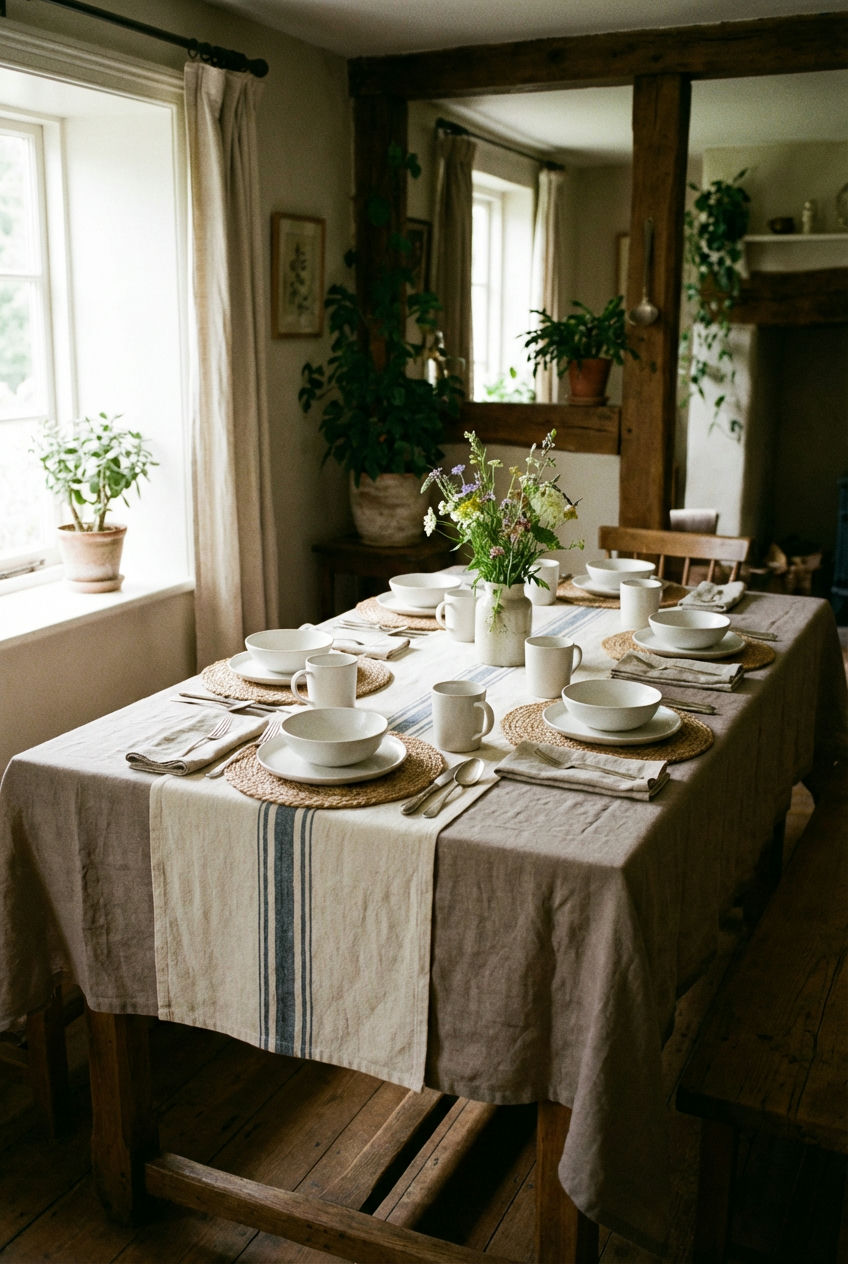 Layered Linens and Textures