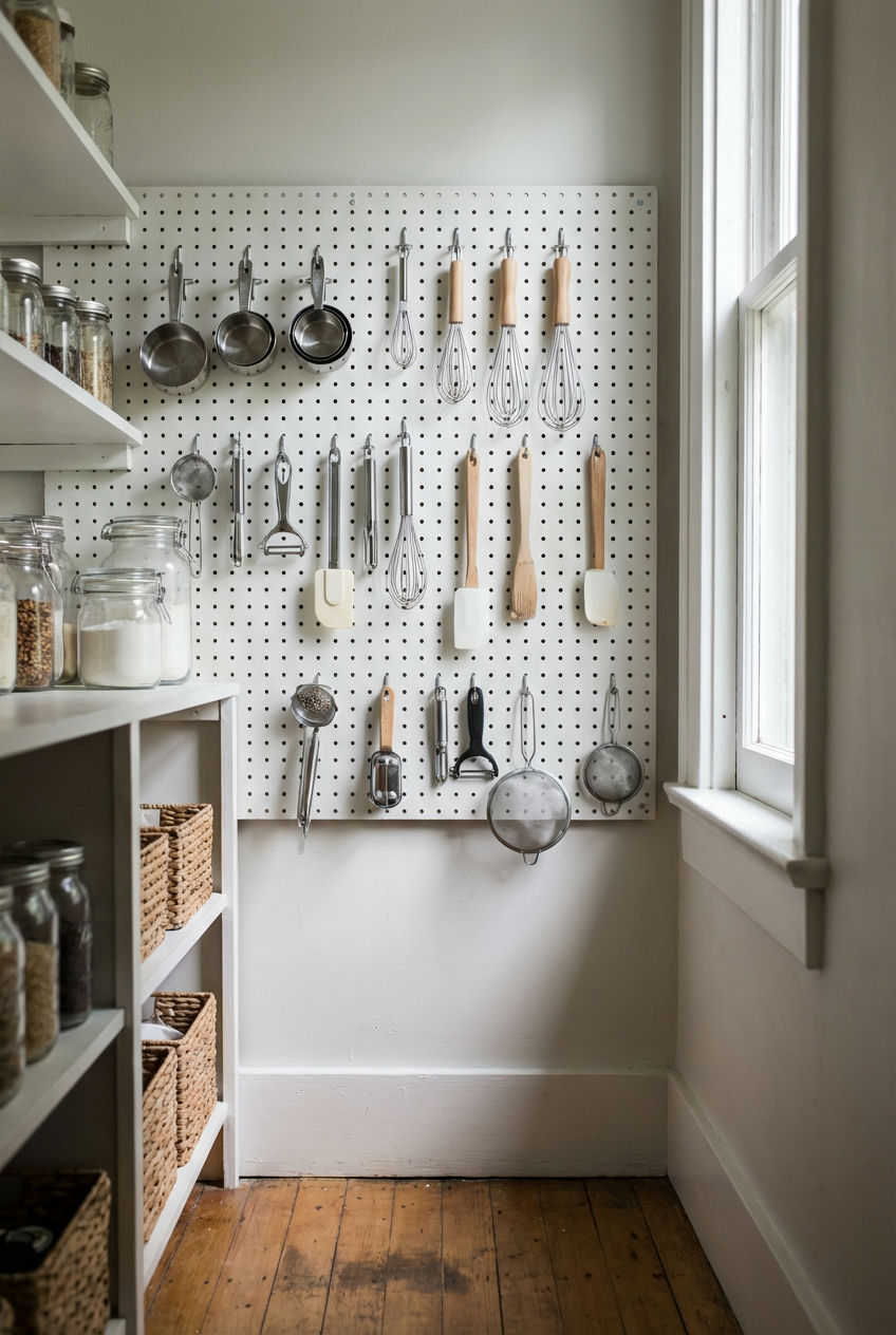 Pegboard Power for Utensils and Tools