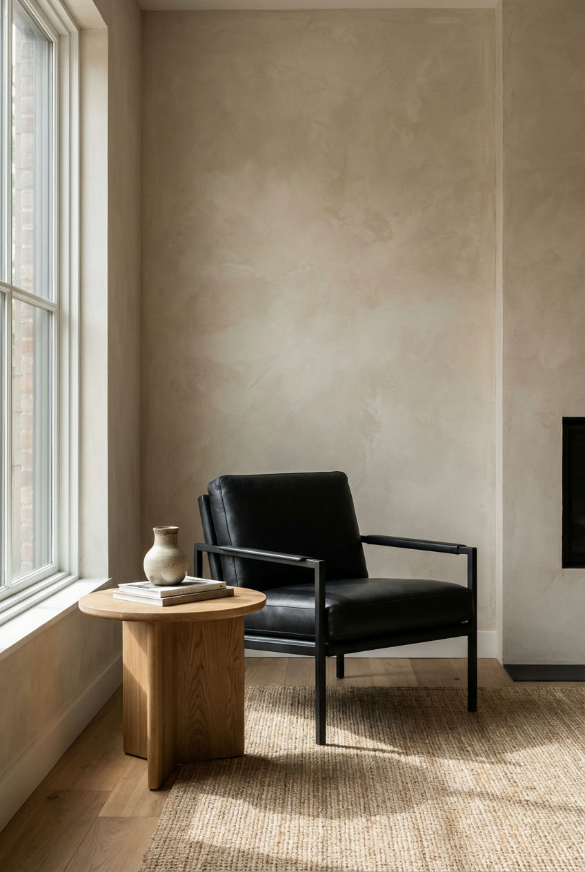Black Leather Armchair