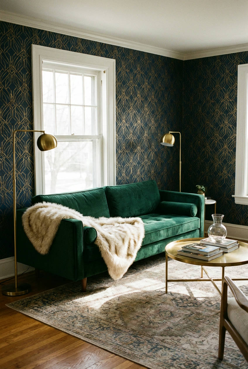 Art Deco Revival with a Plush Touch