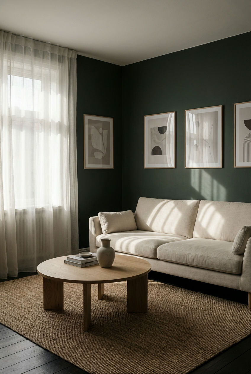 Deep Moody Tones in Living Rooms