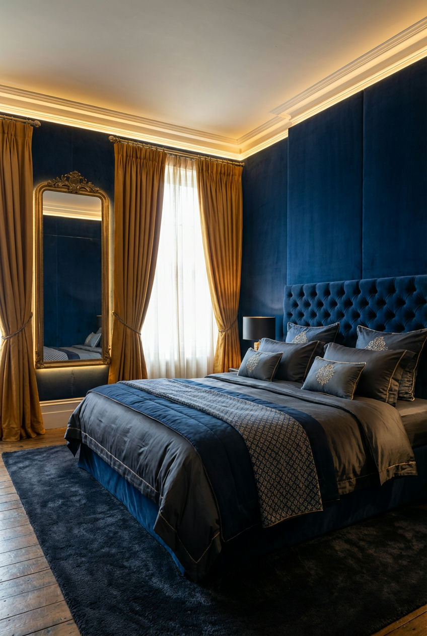Velvet Upholstered Walls
