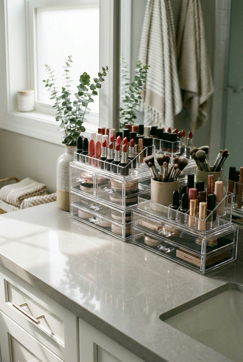 Clear Acrylic Organizers for Makeup